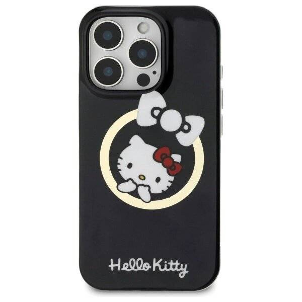 Hello Kitty IML Fun Bow Magsafe Hülle iPhone 16 Pro Max – Schwarz