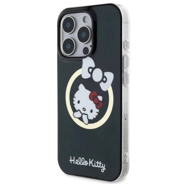 Hello Kitty IML Fun Bow Magsafe Hülle iPhone 16 Pro Max – Schwarz