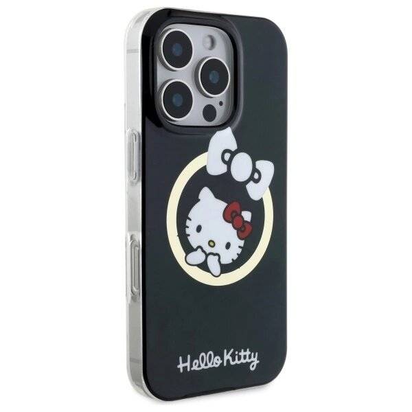 Hello Kitty IML Fun Bow Magsafe Hülle iPhone 16 Pro Max – Schwarz