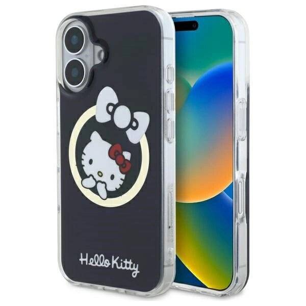 Hello Kitty IML Fun Bow Magsafe Hülle iPhone 16 – Schwarz