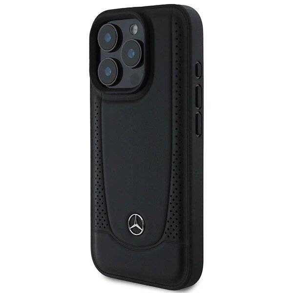 Mercedes Urban Lederhülle iPhone 16 Pro Max – Schwarz