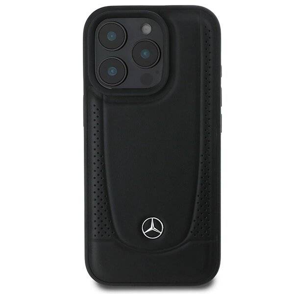 Mercedes Urban Lederhülle iPhone 16 Pro Max – Schwarz