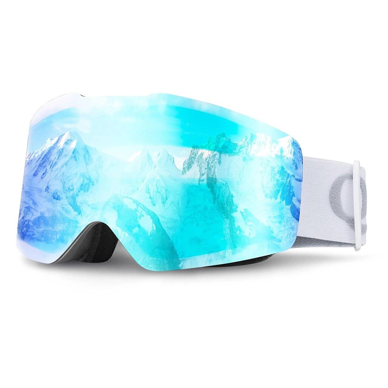 Qunature White rahmenlose Skibrille –