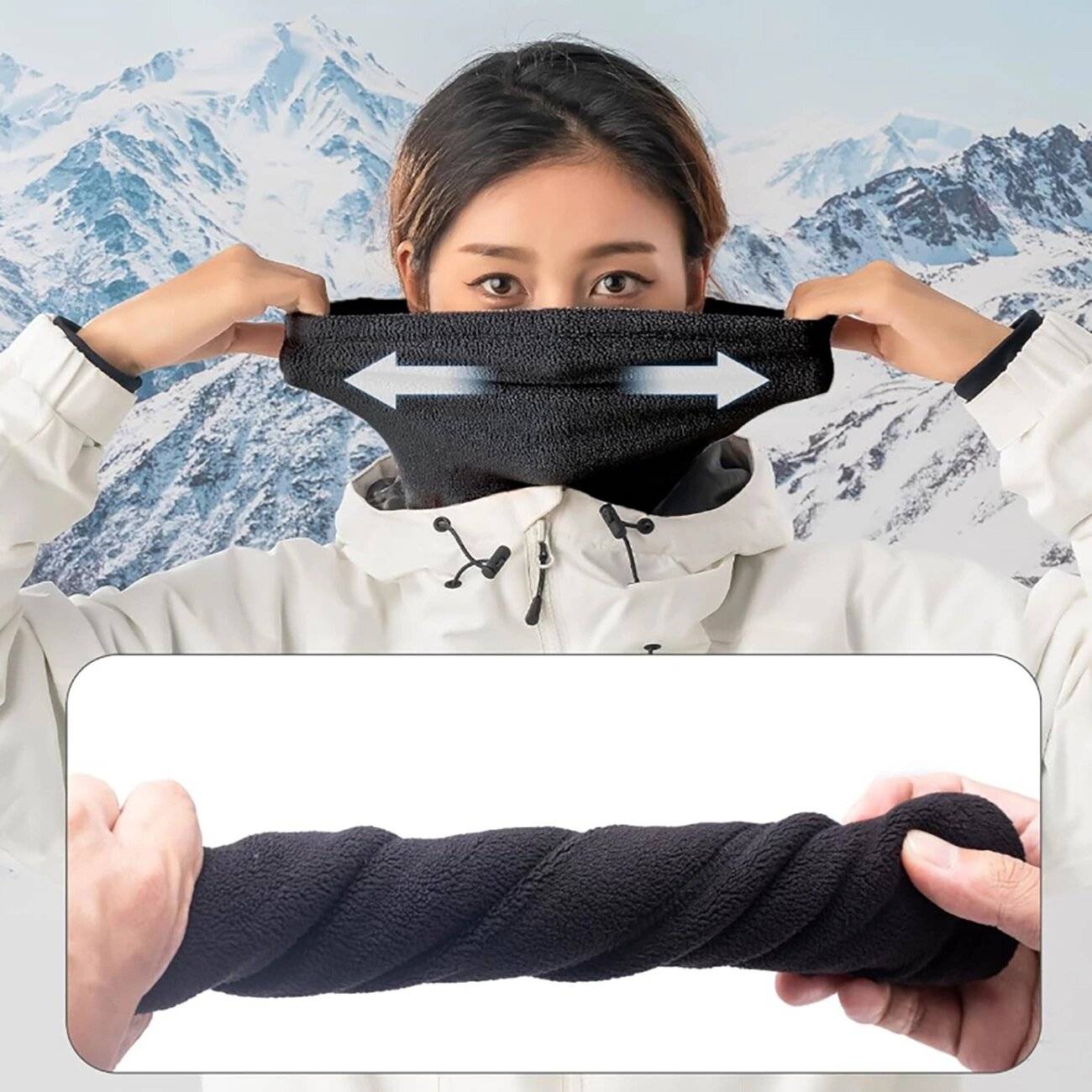 Qunature Oli Skischal Größe L - Schwarz