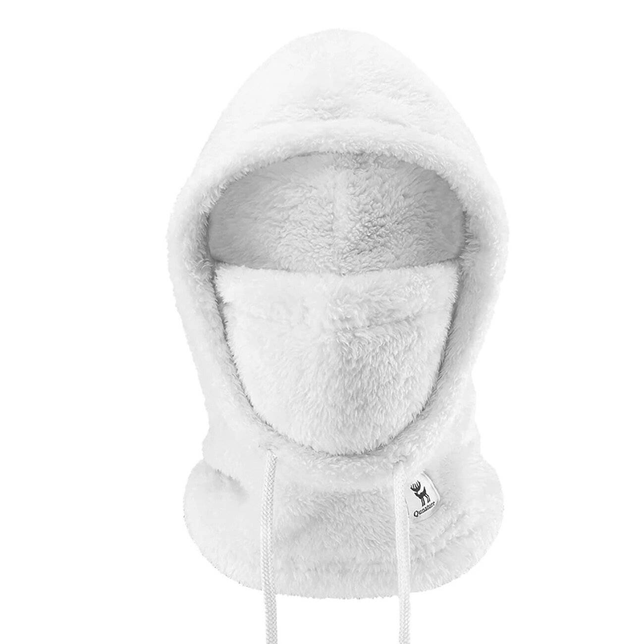 Qunature Arctic Velvet Ski-Sturmhaube Größe M – weiß