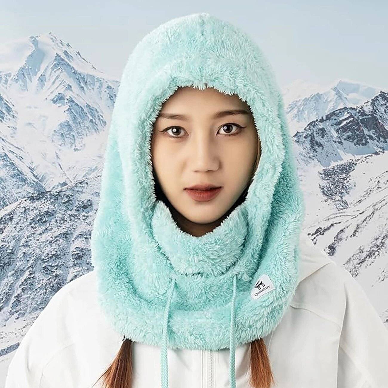 Qunature Arctic Velvet Ski-Sturmhaube Größe M – Minze