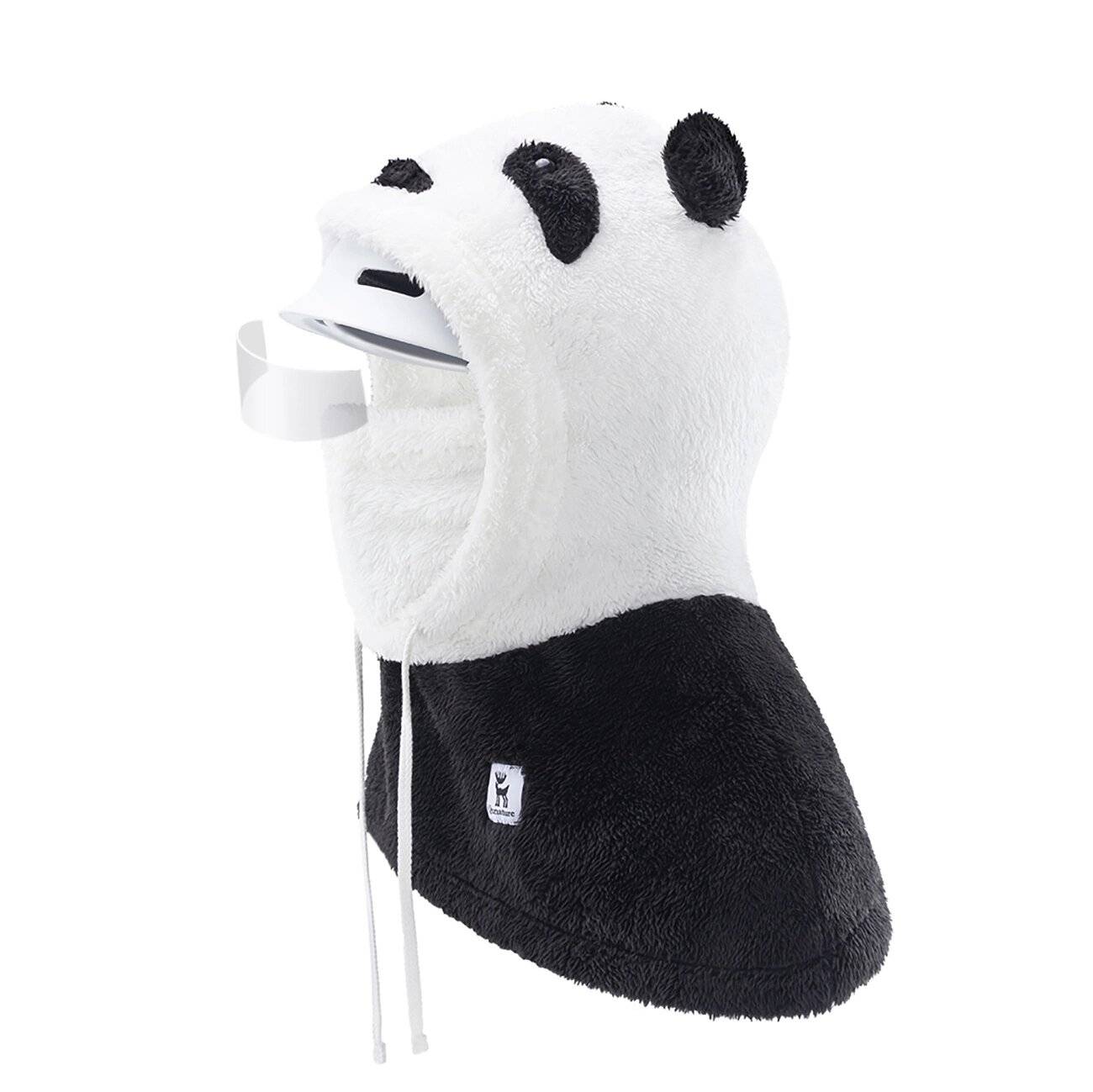 Qunature Panda Ski-Sturmhaube Kinder/Erwachsene, Größe M – Schwarz/Weiß