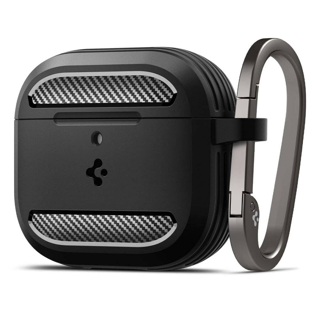 Spigen Rugged Armor Hülle AirPods 4 – Schwarz