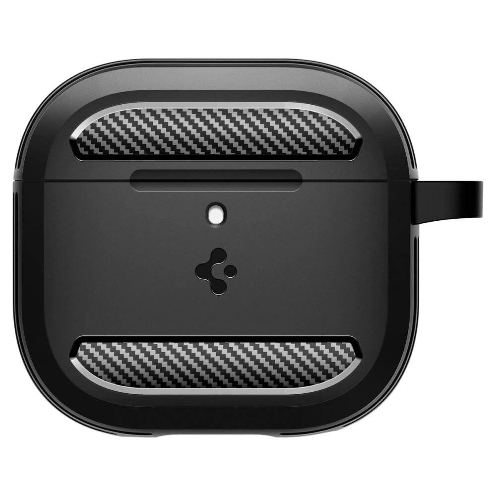 Spigen Rugged Armor Hülle AirPods 4 – Schwarz