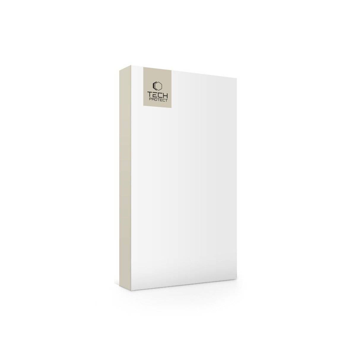 Weiße rechteckige Box mit 'Tech Protect' Logo in der linken oberen Ecke, was Verpackung für ein technologiebezogenes Produkt andeutet.