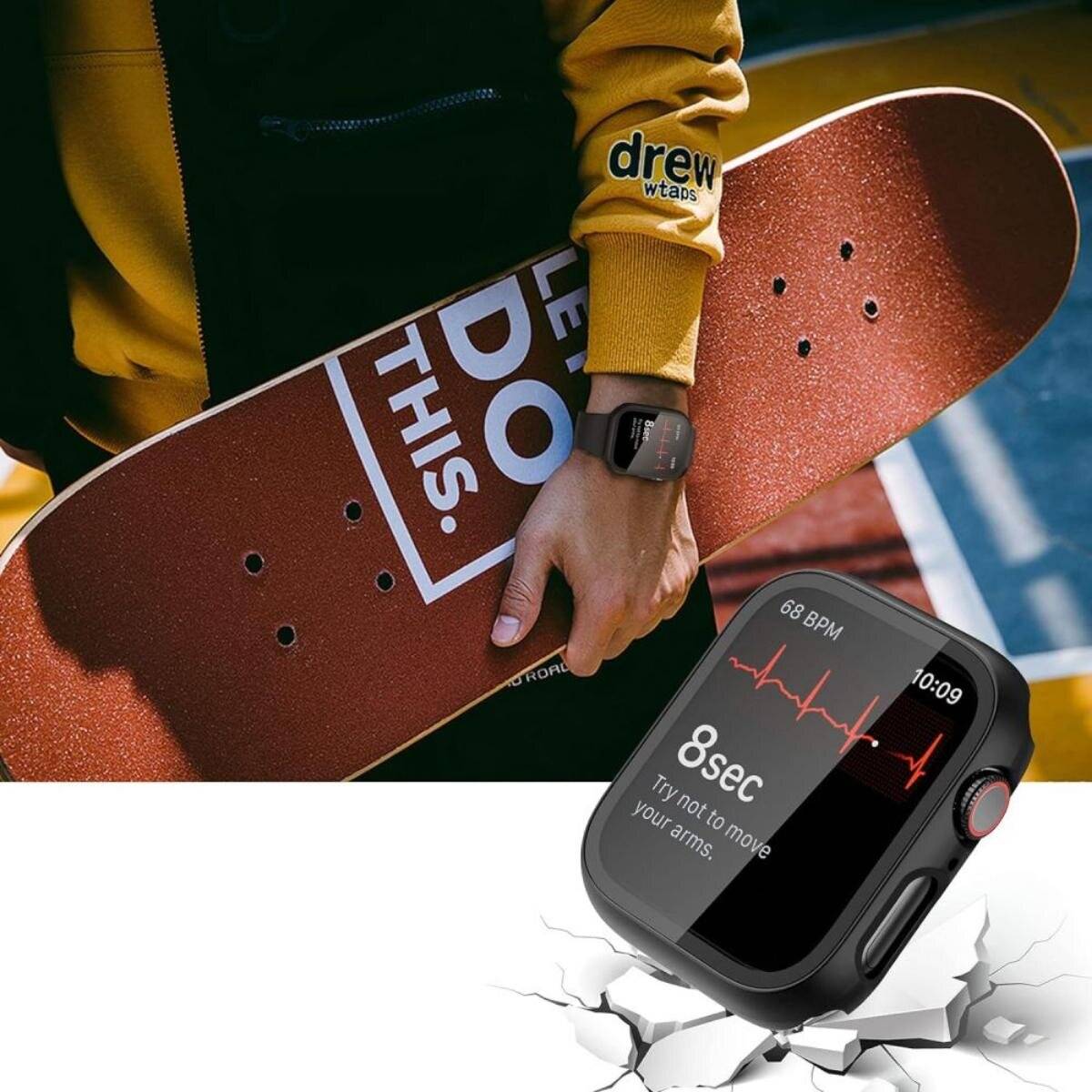 Tech-Protect Defense360 Hartglasgehäuse Apple Watch 10 42 mm – Transparent
