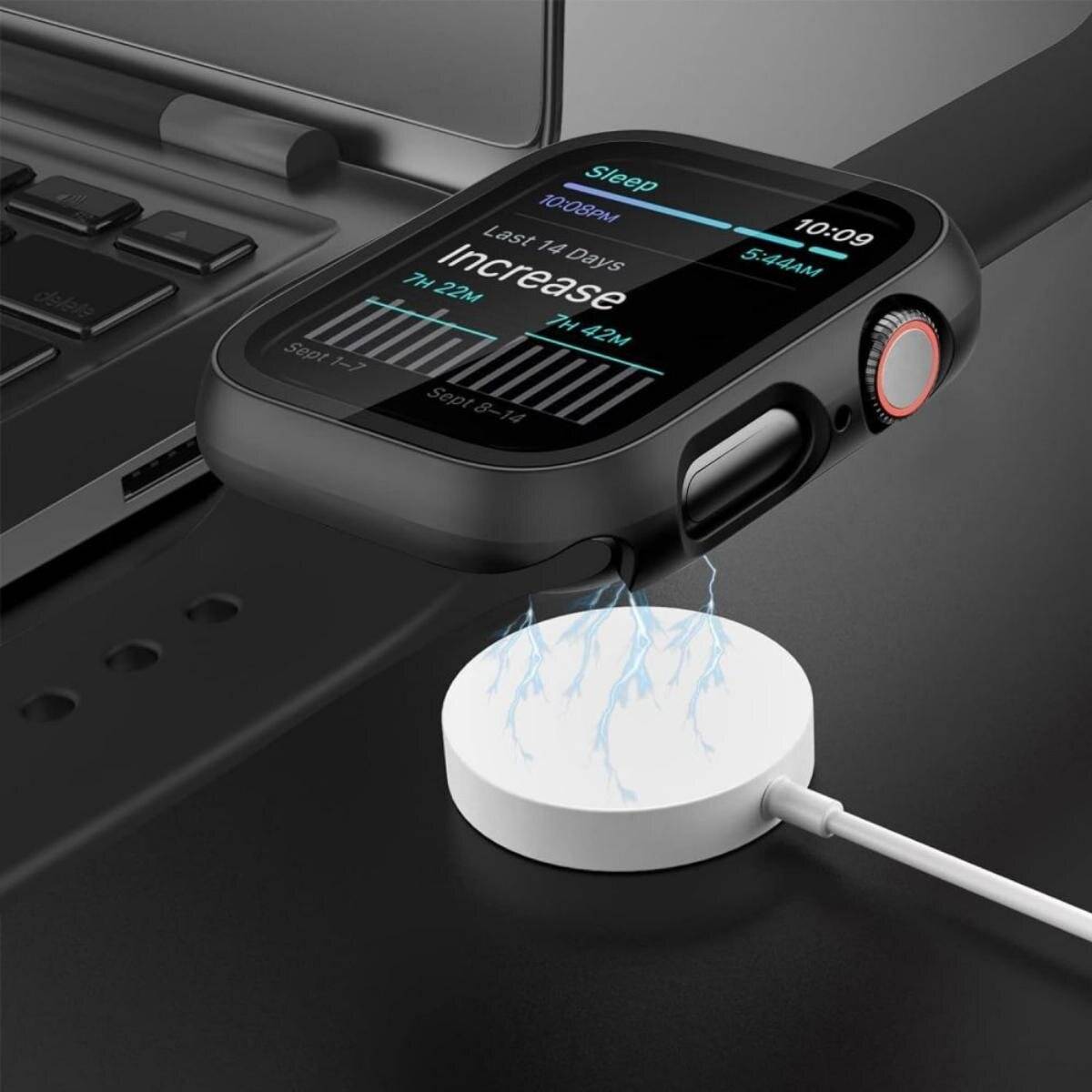 Tech-Protect Defense360 Hartglasgehäuse Apple Watch 10 46 mm – Transparent