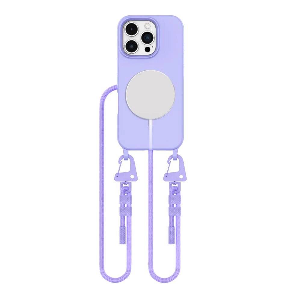 Tech-Protect MagNecklace MagSafe-Hülle Umhängeband iPhone 16 Pro Max – Lila