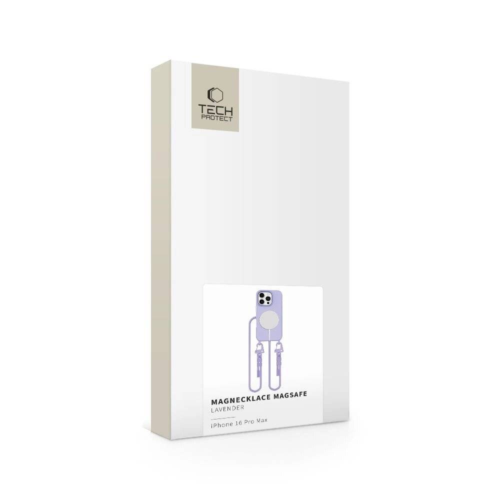 Tech-Protect MagNecklace MagSafe-Hülle Umhängeband iPhone 16 Pro Max – Lila