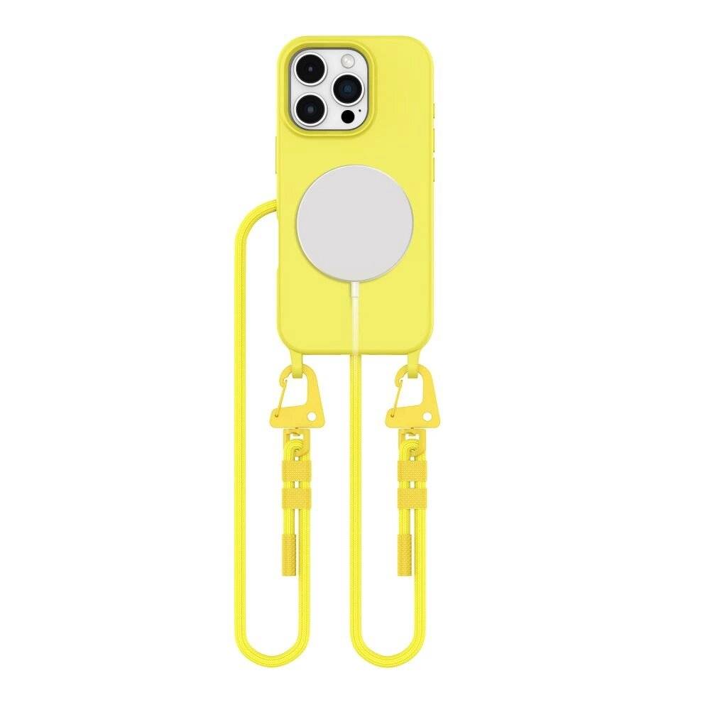Tech-Protect MagNecklace MagSafe-Hülle Umhängeband iPhone 16 Pro Max – Gelb