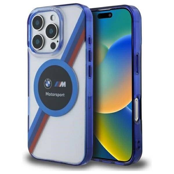 BMW BMHMP16X23HTPUT iPhone 16 Pro Max 6,9″ transparentes Hardcase Motosport IML Circle MagSafe