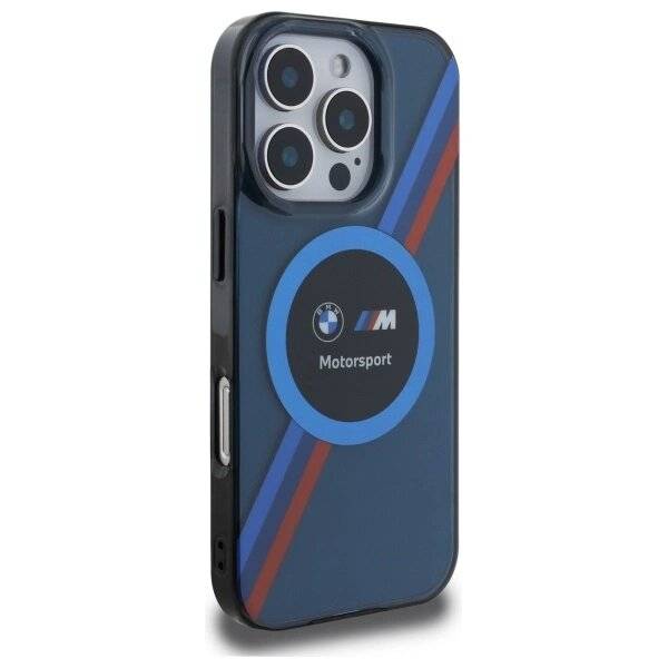 BMW Motosport IML Circle MagSafe Hülle iPhone 16 Pro Max – Marineblau