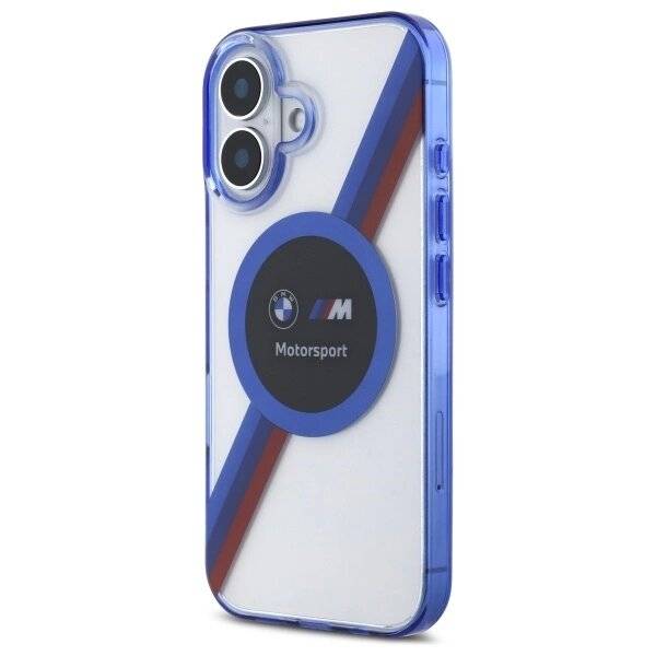 BMW Motosport IML Circle MagSafe Hülle iPhone 16 – transparent