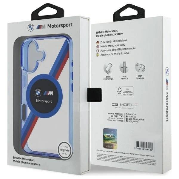 BMW Motosport IML Circle MagSafe Hülle iPhone 16 – transparent