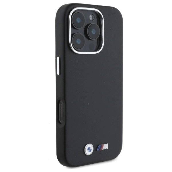 BMW M Smooth Full Wrapped Metal MagSafe Hülle iPhone 16 Pro – Schwarz