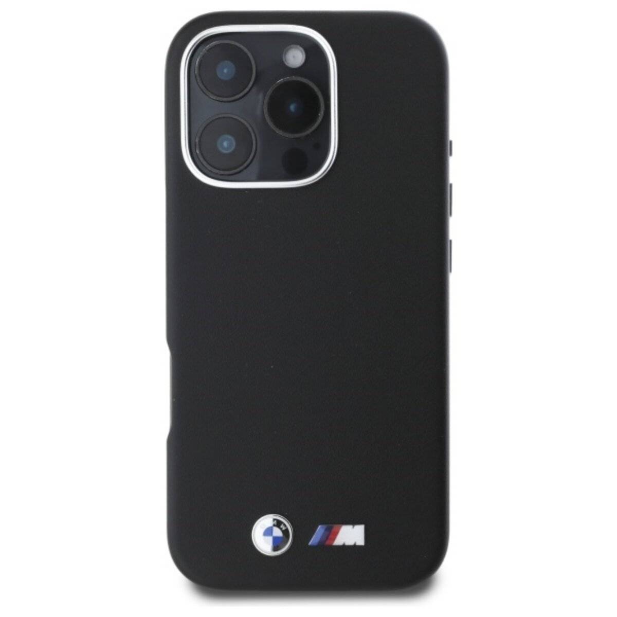 BMW M Smooth Full Wrapped Metal MagSafe Hülle iPhone 16 Pro Max – Schwarz