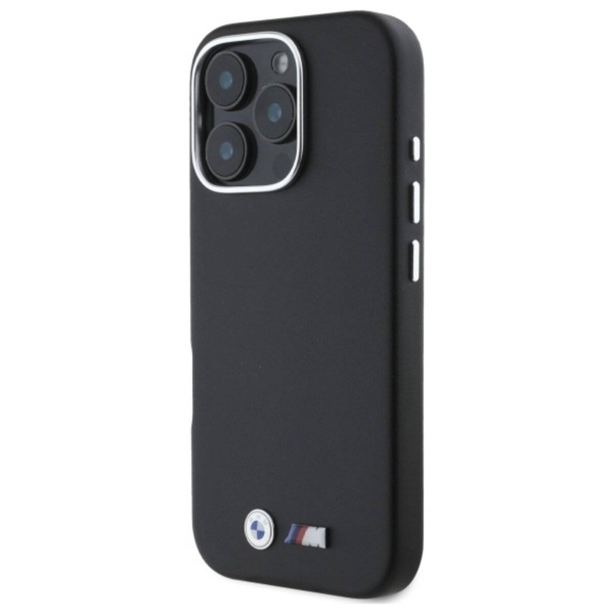 BMW M Smooth Full Wrapped Metal MagSafe Hülle iPhone 16 Pro Max – Schwarz