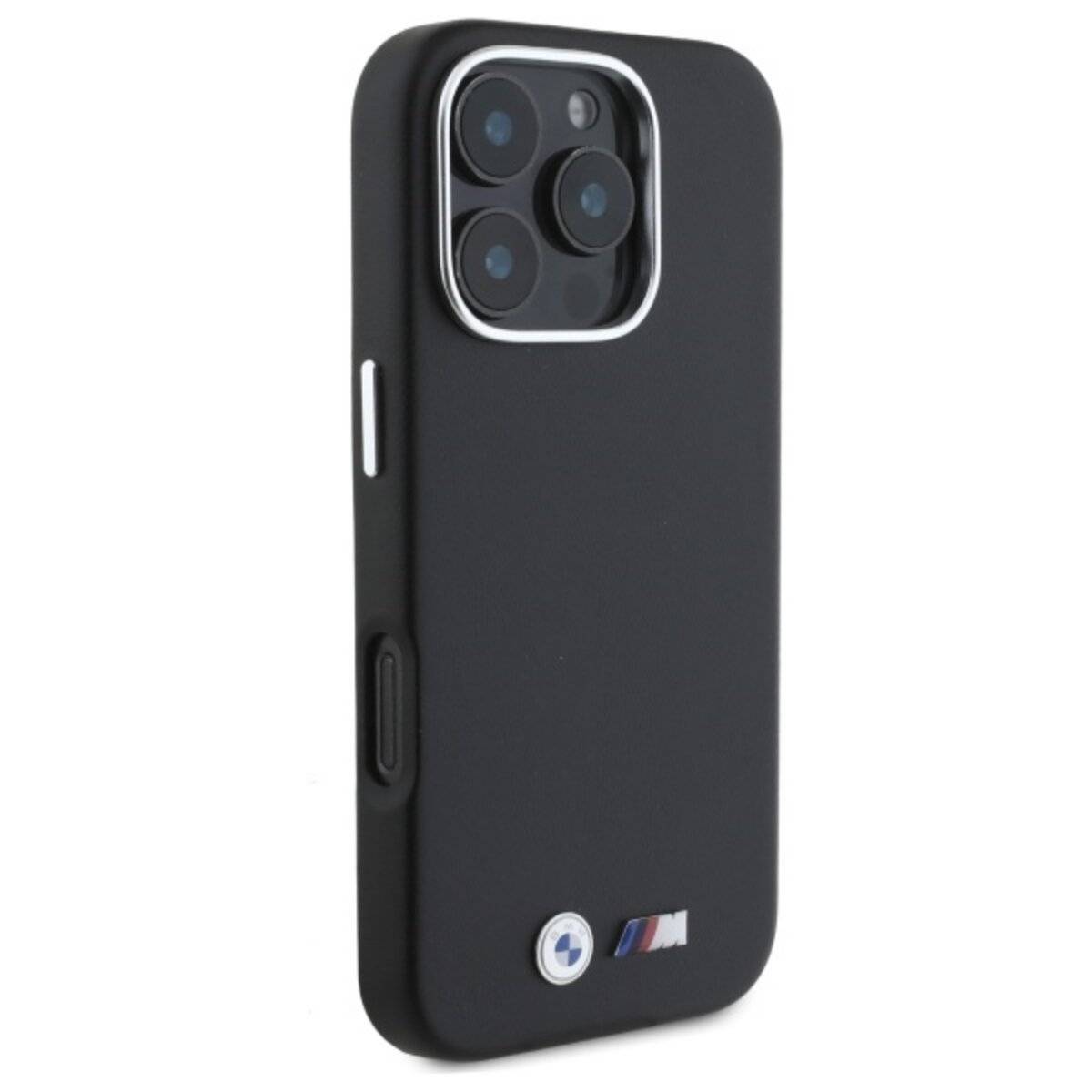 BMW M Premium Metal Edition Schutzhülle kompatibel mit iPhone 16 Pro Max – Schwarz