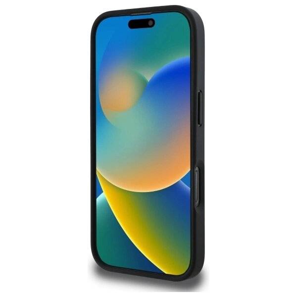 DKNY Texture Pattern Tonal Stripe Hülle iPhone 16 Pro Max – Schwarz