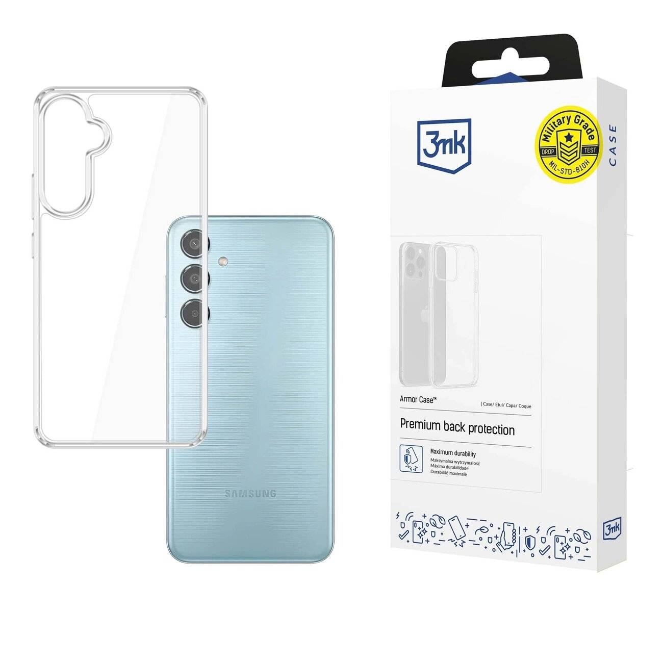 3mk Armor Case Samsung Galaxy M35 – transparent