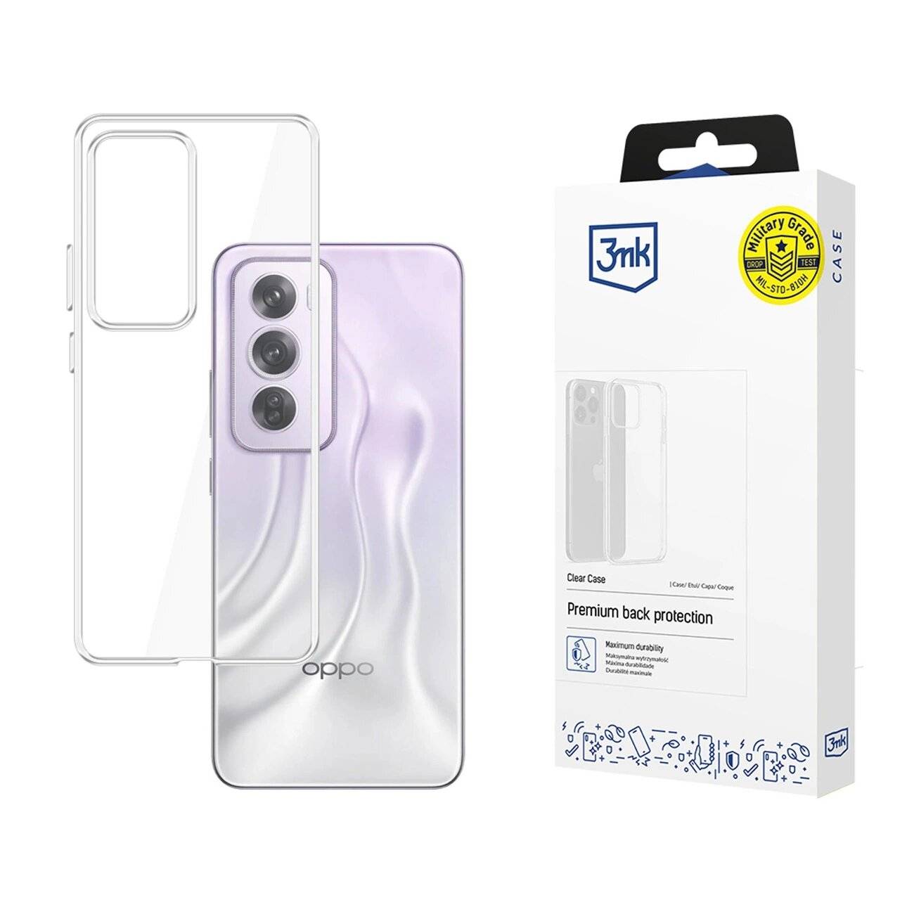 3mk Clear Case Oppo Reno 12 Pro –