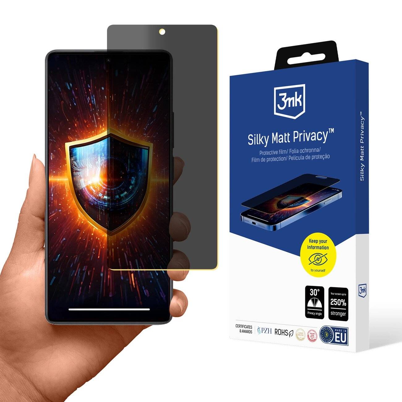 3mk Silky Matt Privacy Sichtschutzfolie Xiaomi Redmi Note 13 Pro 4G