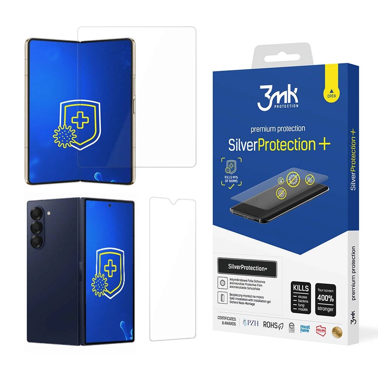 3mk SilverProtection+ Folded Edition antibakterielle Schutzfolie Samsung Galaxy Z Fold 6