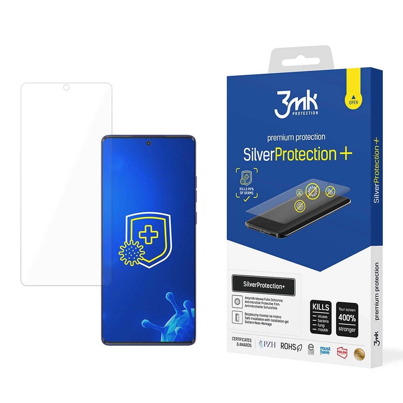 Antibakterielle Schutzfolie 3mk SilverProtection+ Motorola Moto G85