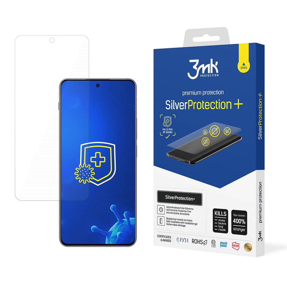 Displayschutzfolie-Verpackung mit der Bezeichnung 