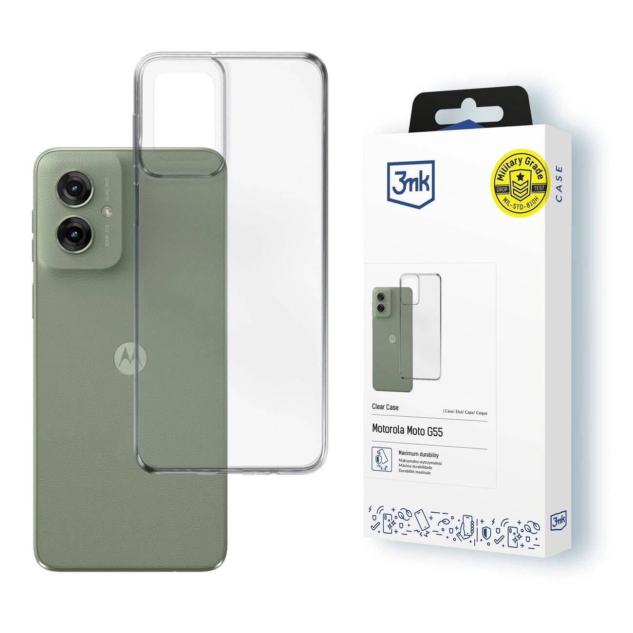 3mk Clear Case Motorola Moto G55 5G –