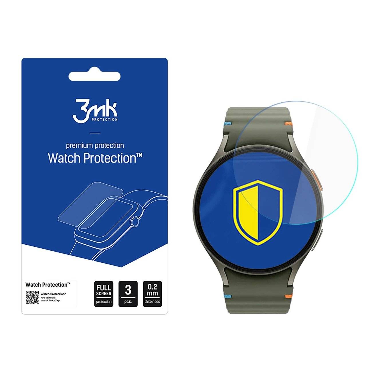 3mk Watch Protection FlexibleGlass gehärtetes Glas Samsung Galaxy 7 44 mm