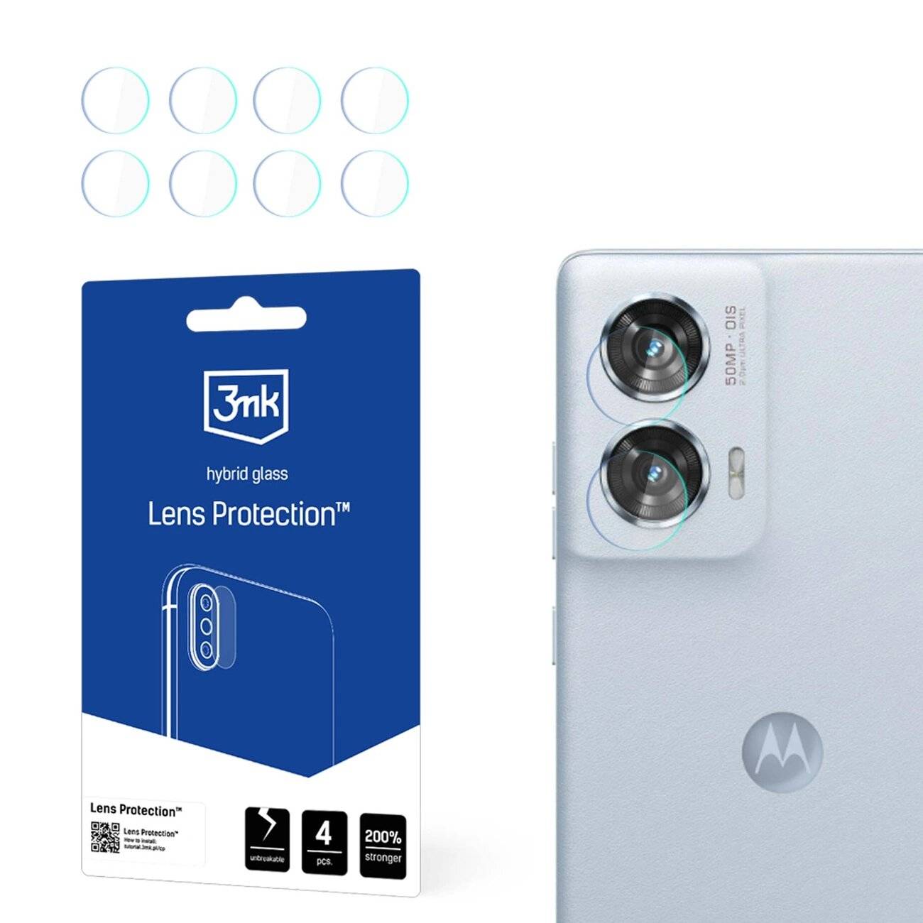 3mk Objektivschutz-Kameraabdeckung Motorola Edge 50 Fusion