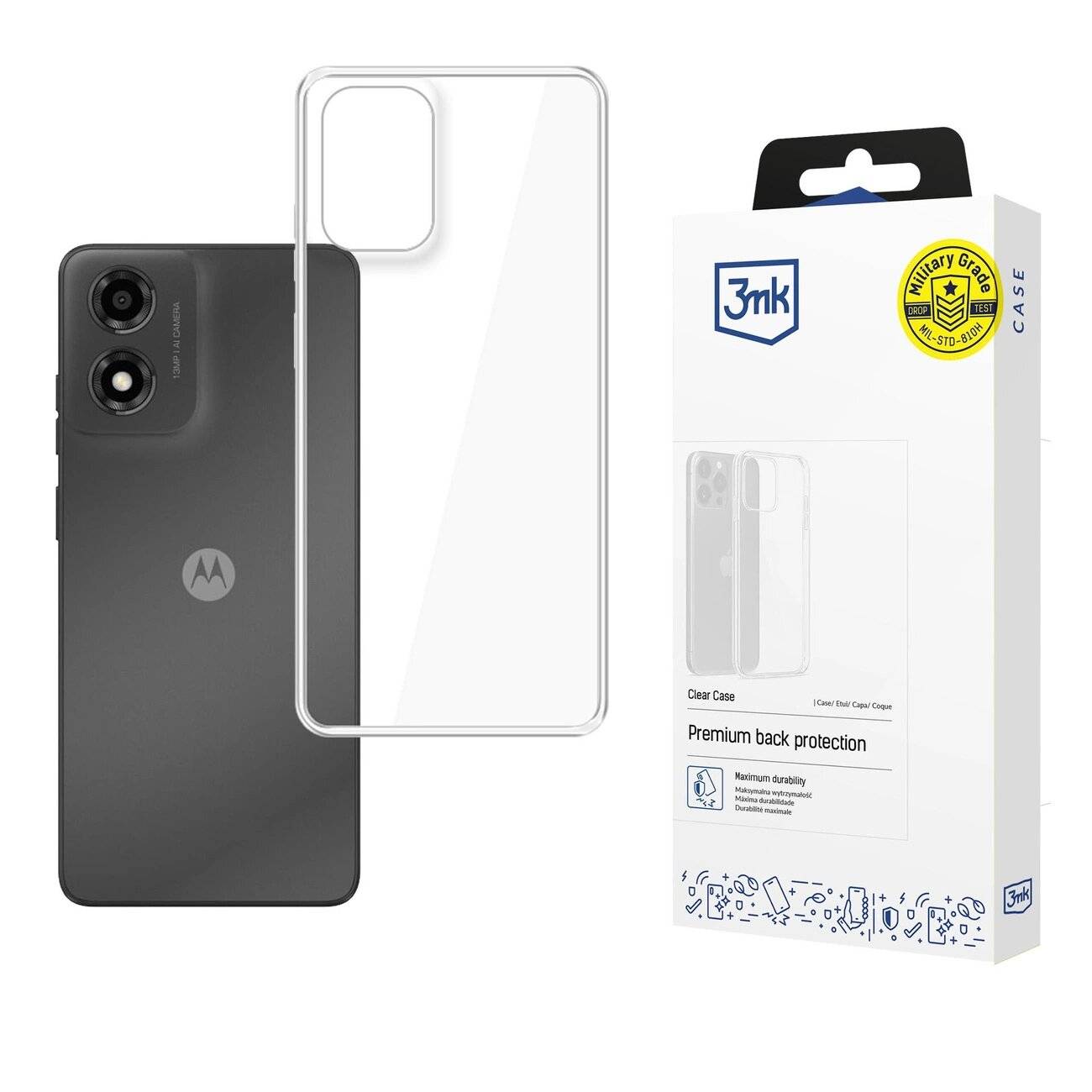 3mk Clear Case Motorola Moto E14/G04/G04S –
