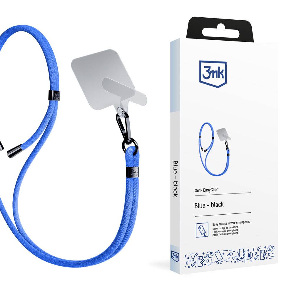 3mk EasyClip Smartphone-Lanyard – Blau