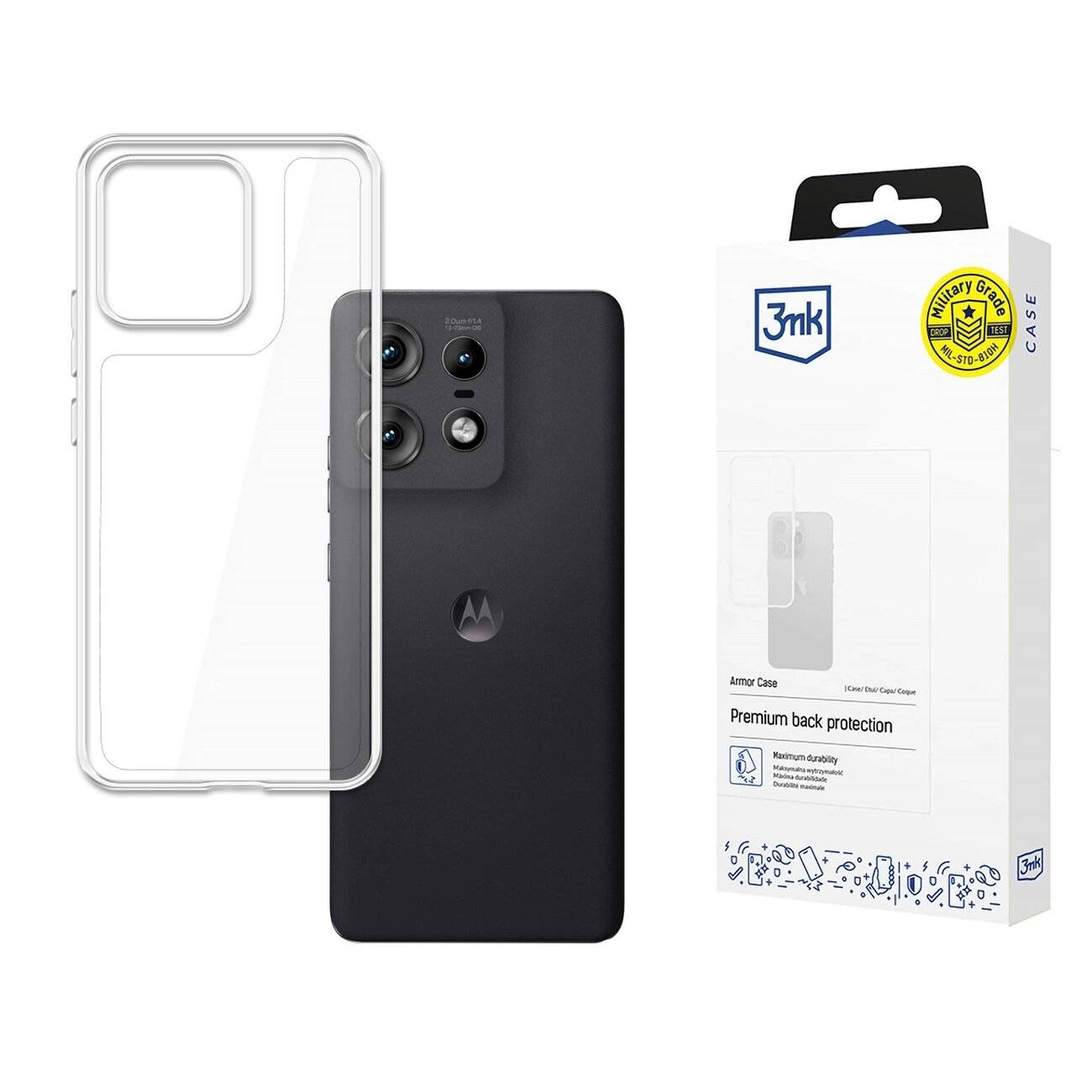 3mk Armor Case Motorola Edge 50 Pro – transparent