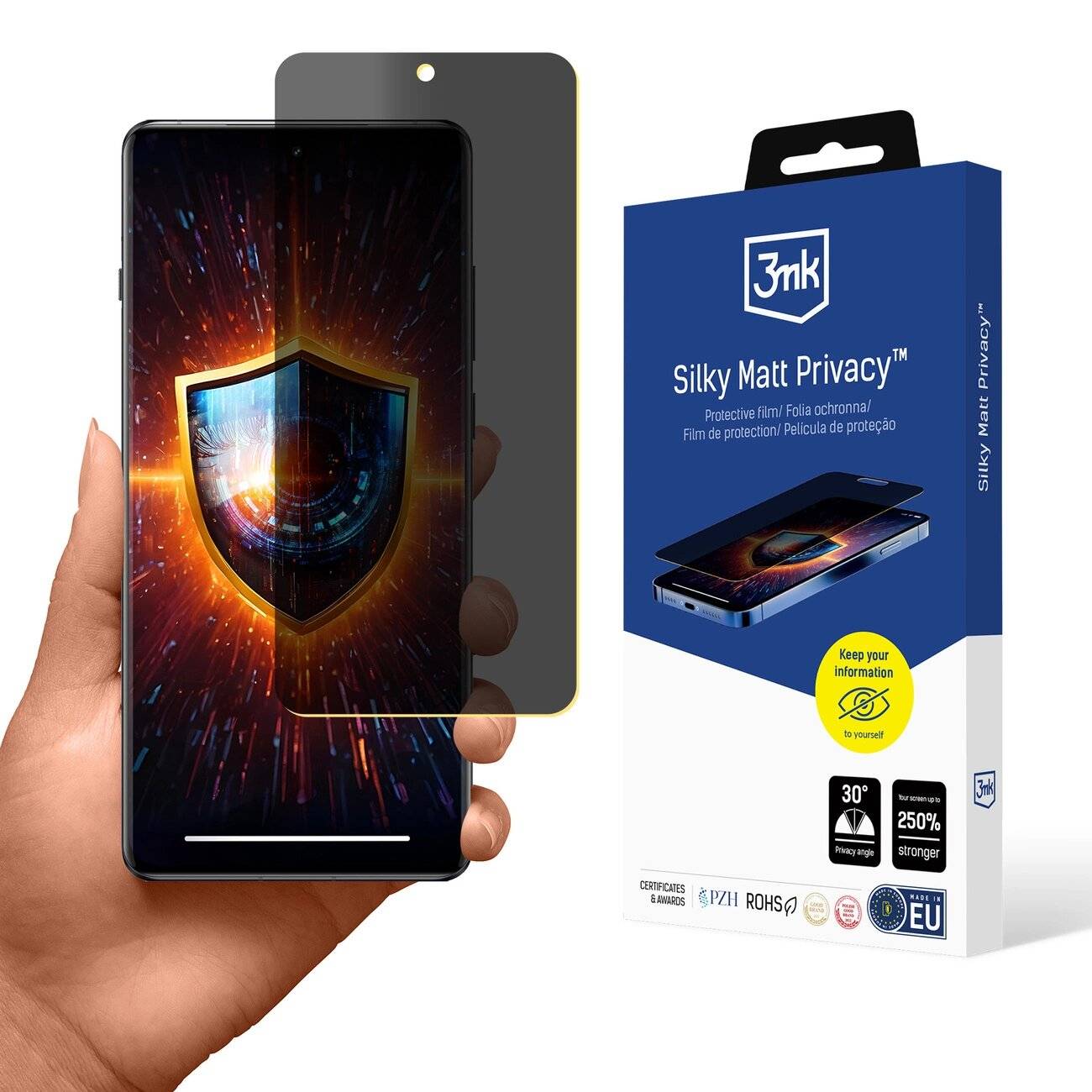 3mk Silky Matt Privacy Sichtschutzfolie OnePlus 12