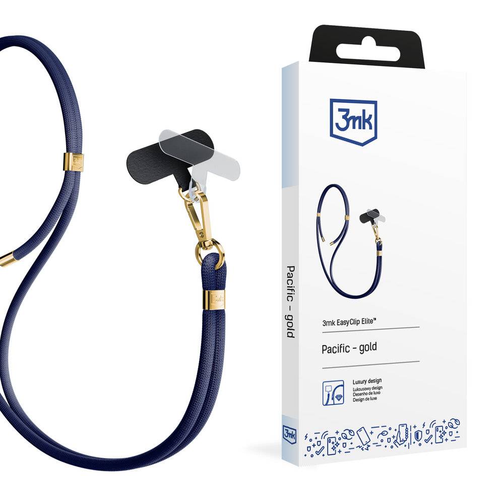 3mk EasyClip Elite Smartphone-Lanyard – Blau