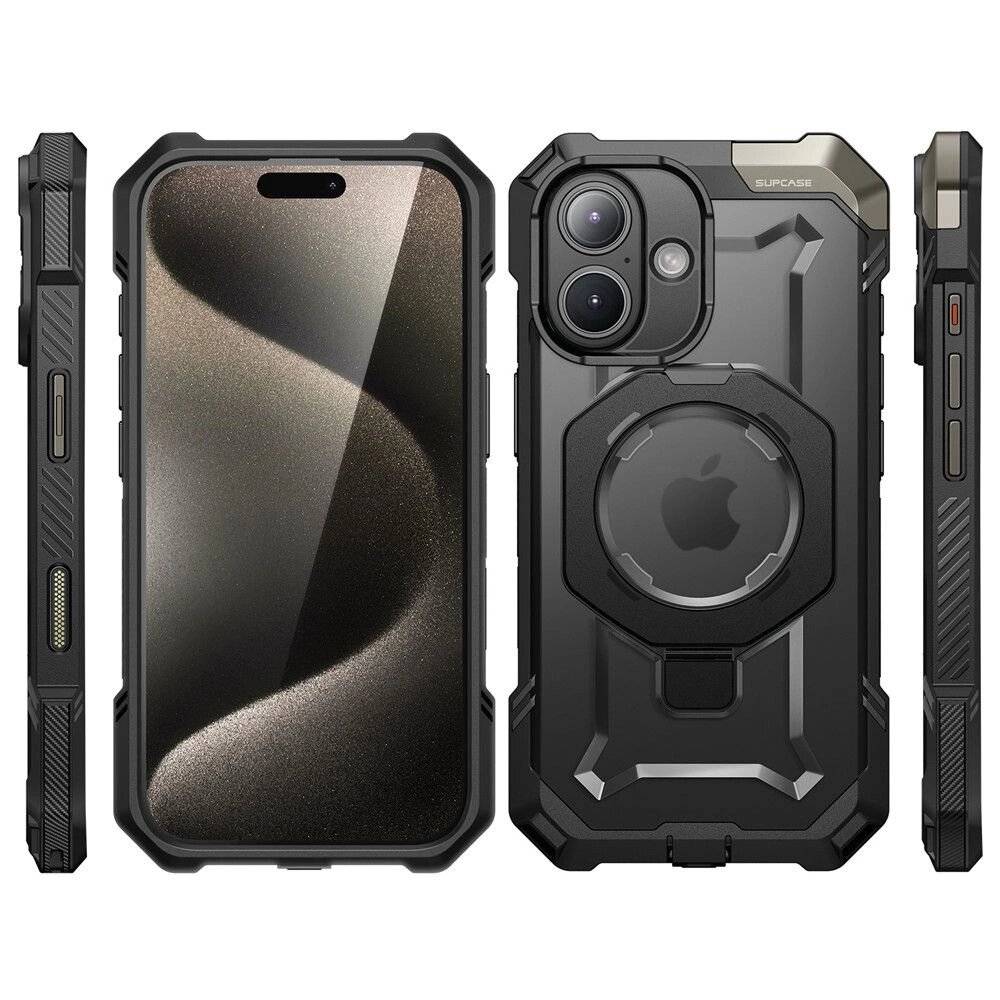Supcase UB Grip Mag Hülle MagSafe iPhone 16 – schwarz