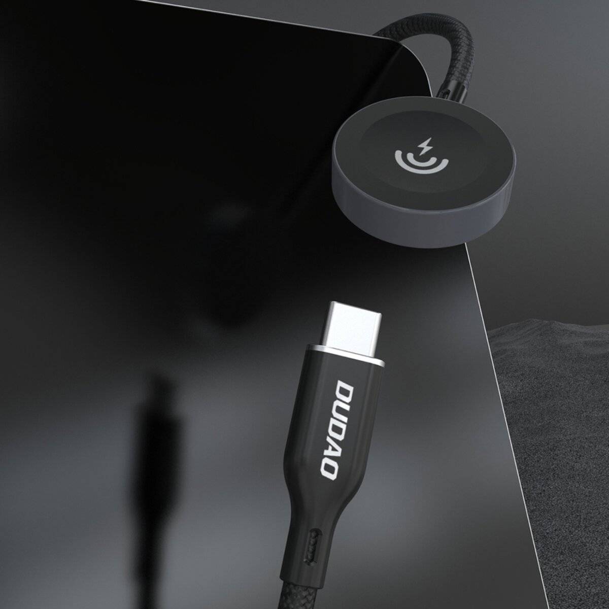 Ein USB-C-Kabel mit der Aufschrift 