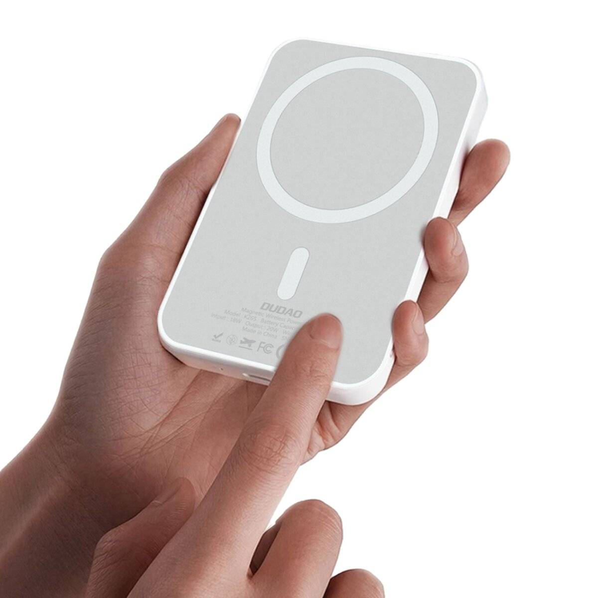 Powerbank Dudao K26S 5000mAh 20W USB-A / USB-C / MagSafe – Weiß