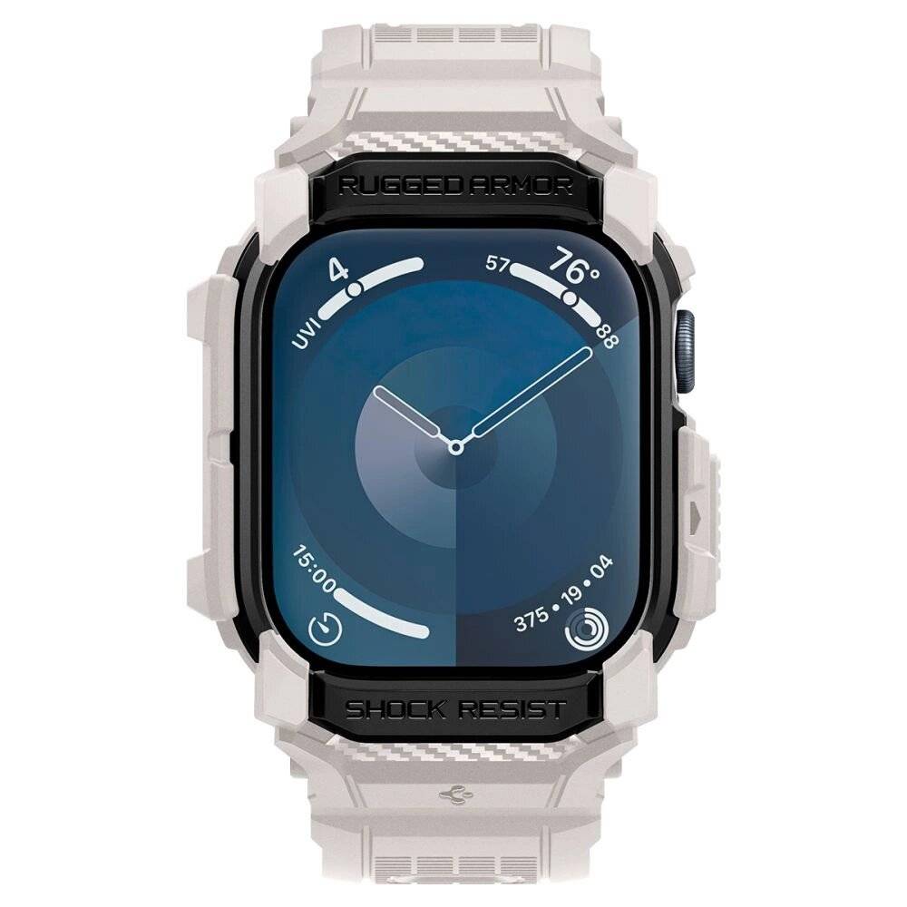 Spigen Rugged Armor „Pro“-Armband Apple Watch 10 46 mm – Beige