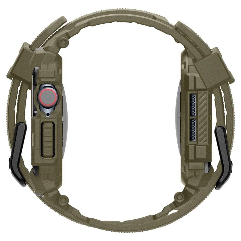 Spigen Rugged Armor „Pro“-Armband Apple Watch 10 46 mm – grün