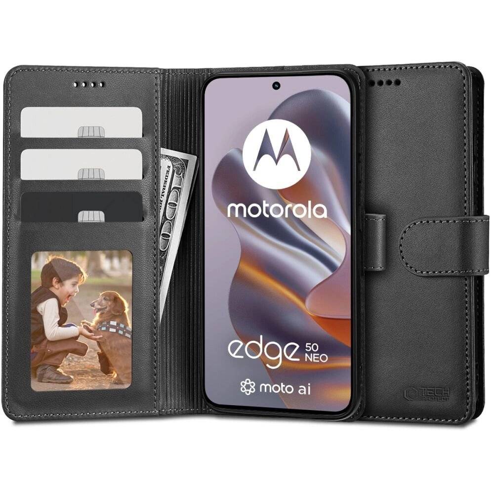 Tech-Protect Wallet Case Motorola EDGE 50 NEO – schwarz
