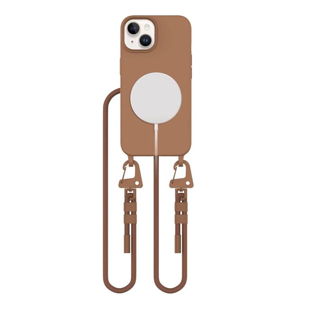 Tech-Protect MagNecklace MagSafe-Hülle iPhone 15 – braun