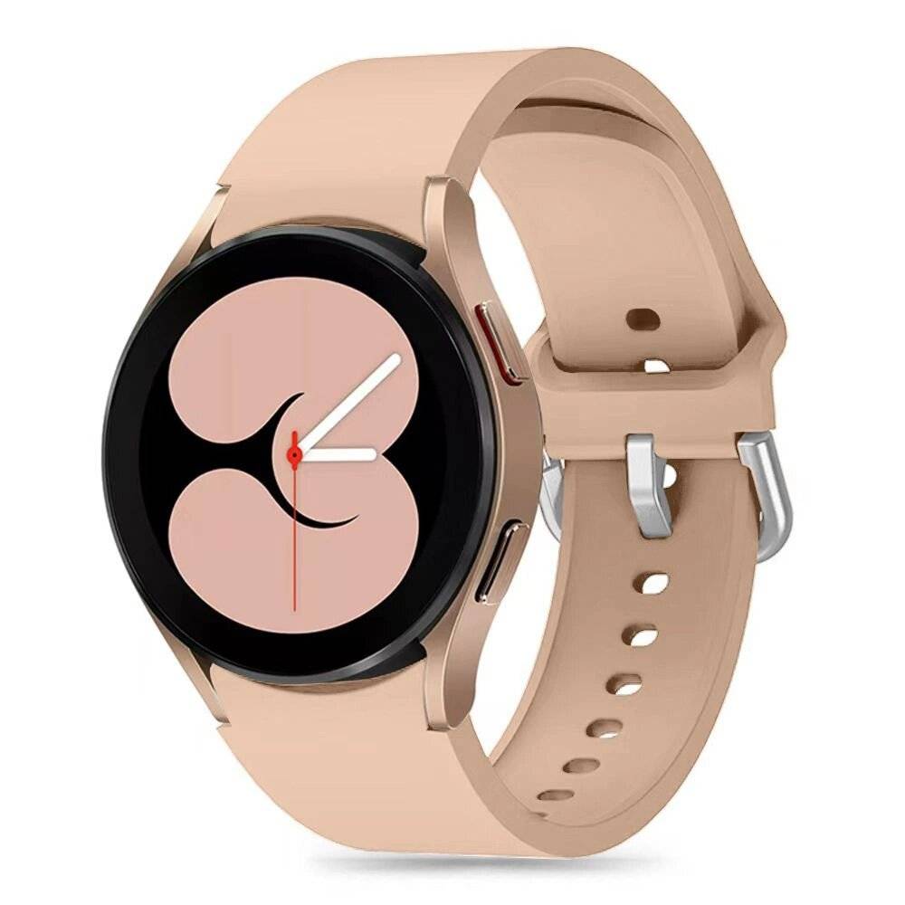 Tech-Protect Silikonarmband Samsung Galaxy Watch 4/5/5 Pro/6/7/FE – Beige